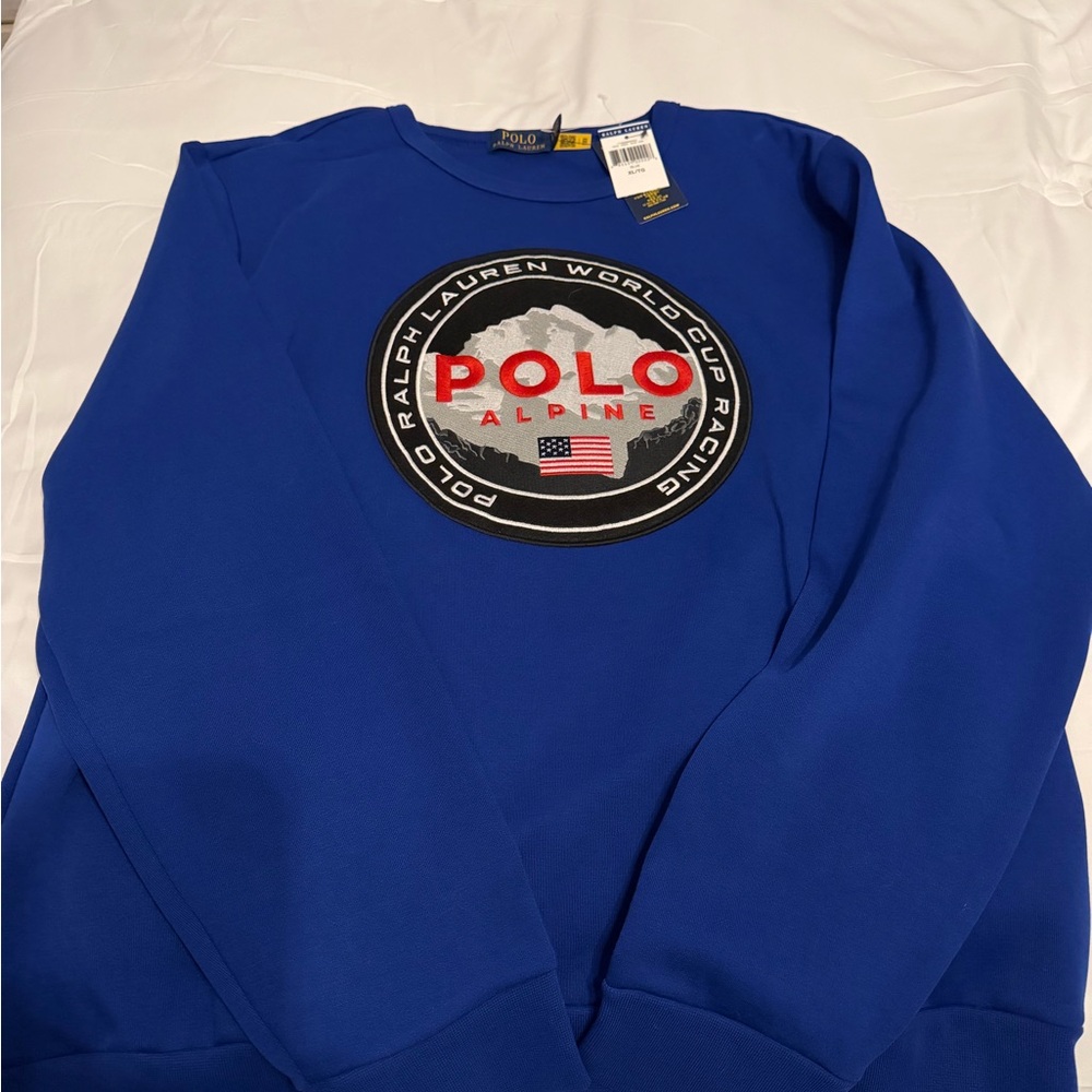 Ralph Lauren Men's Royal Blue Crewneck Sweater